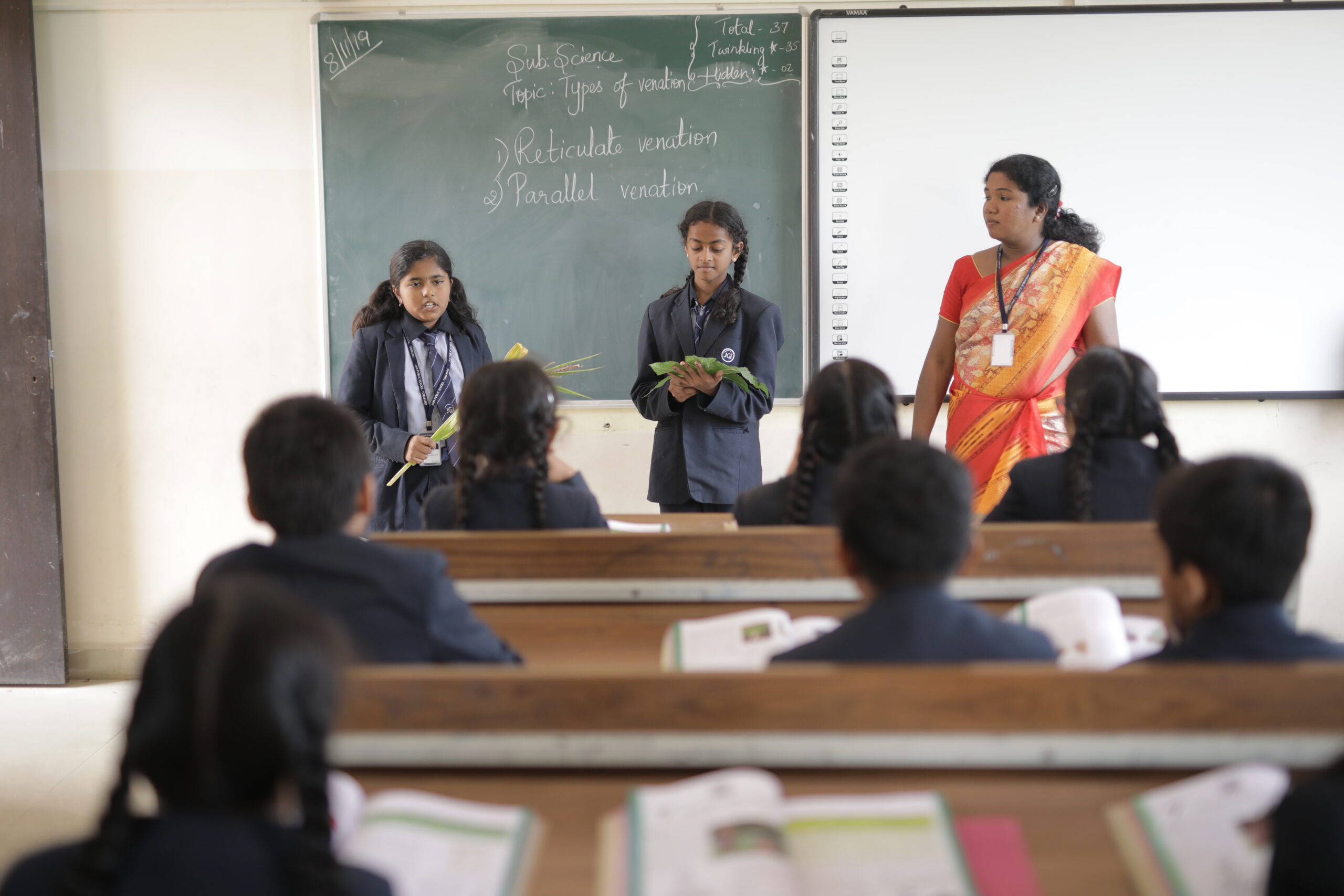 Students outdoors at Jain Public School Korba